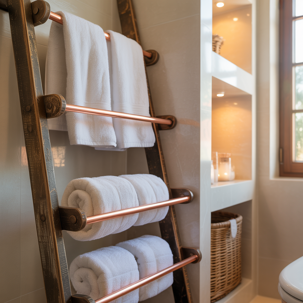 creative towel storage