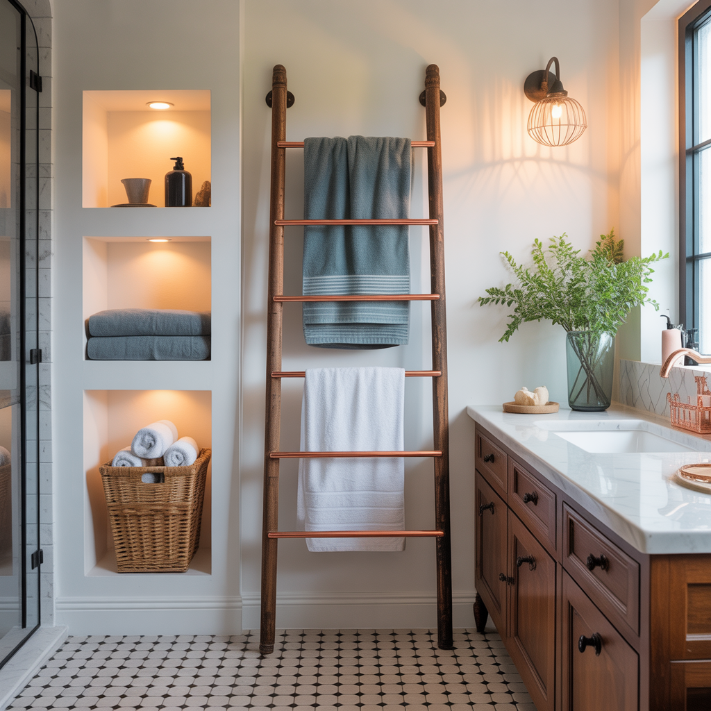 creative towel storage