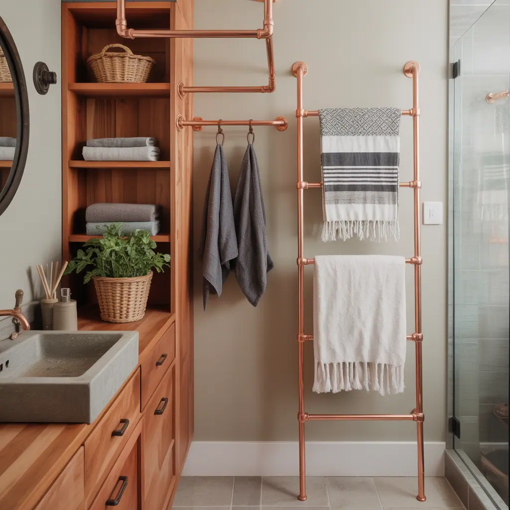 creative towel storage