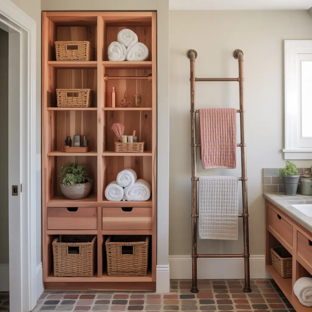 creative towel storage