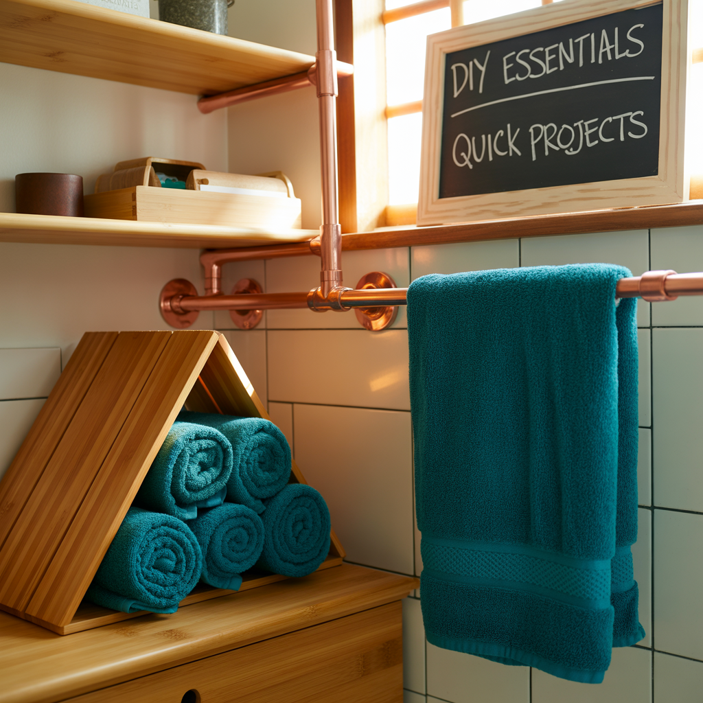 creative towel storage