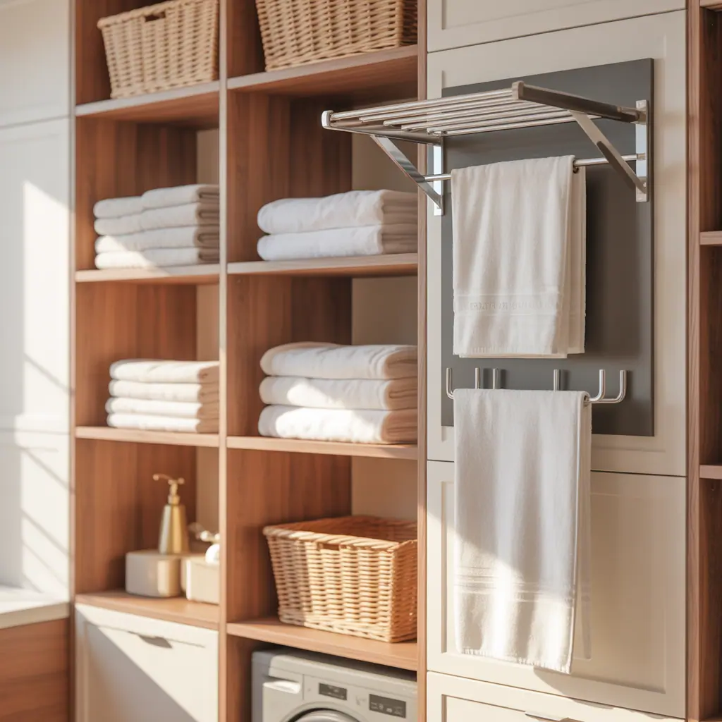 creative towel storage