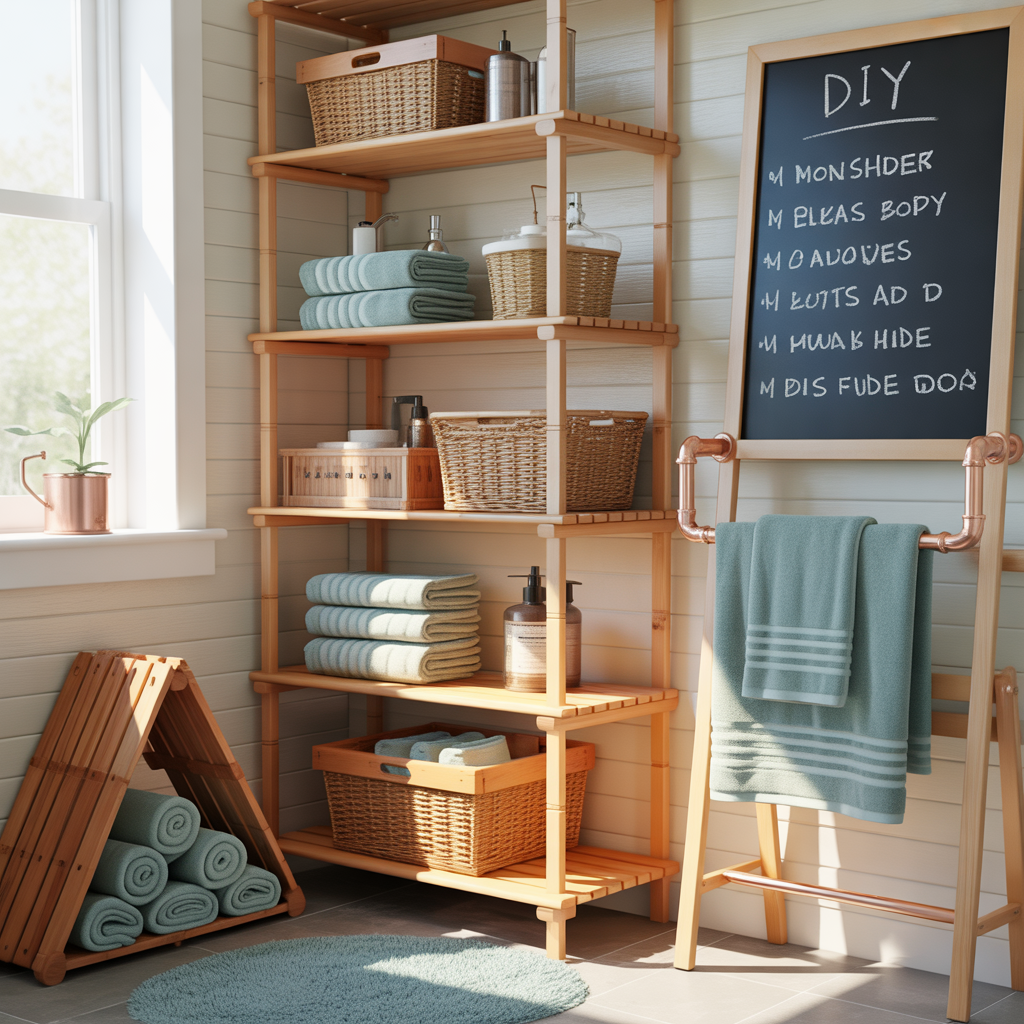 creative towel storage