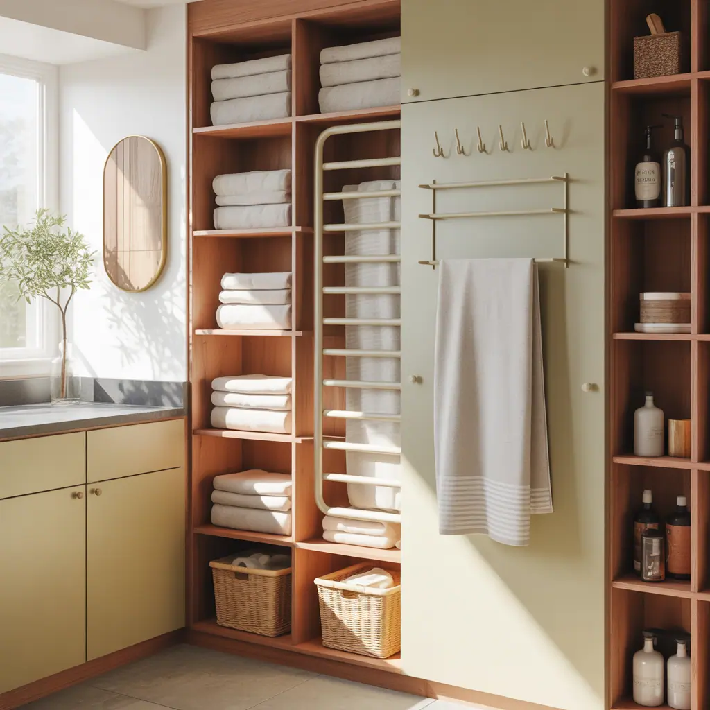 creative towel storage