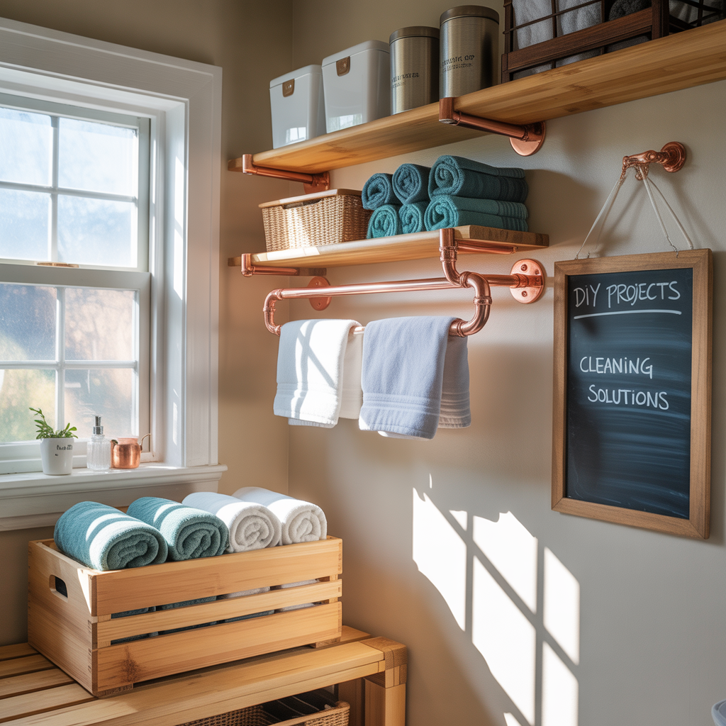 creative towel storage