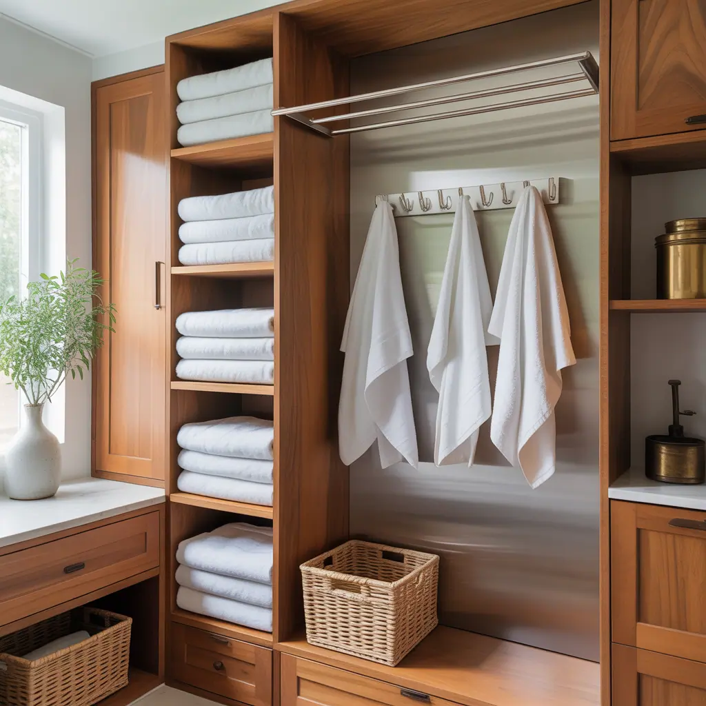 creative towel storage