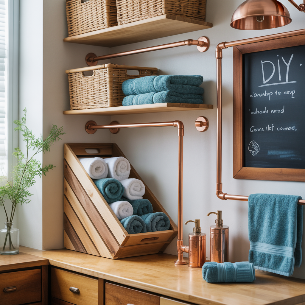 creative towel storage