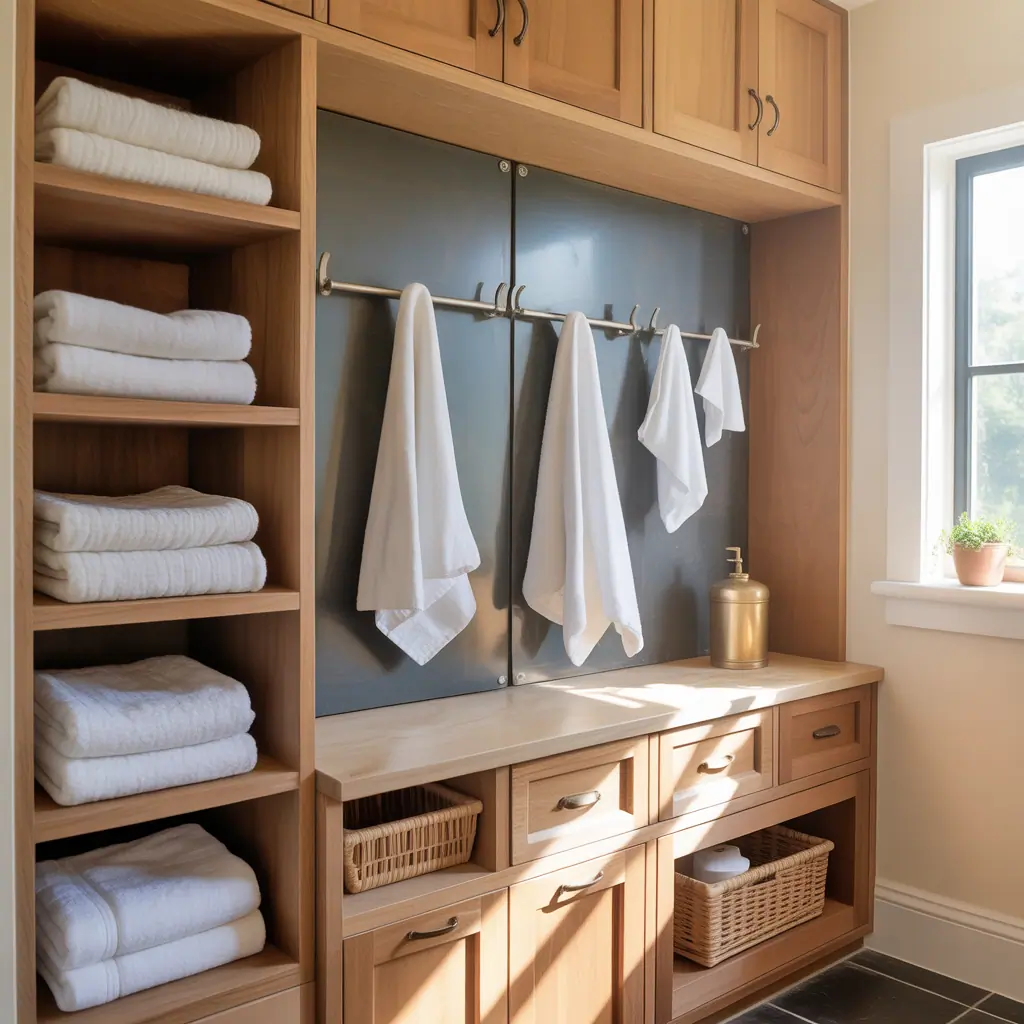 creative towel storage