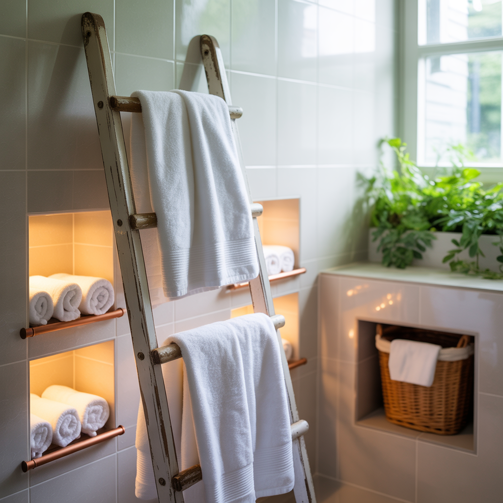 creative towel storage