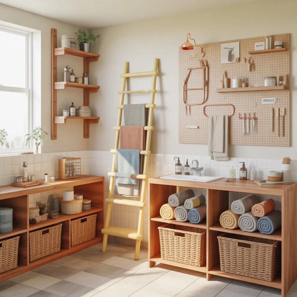 creative towel storage