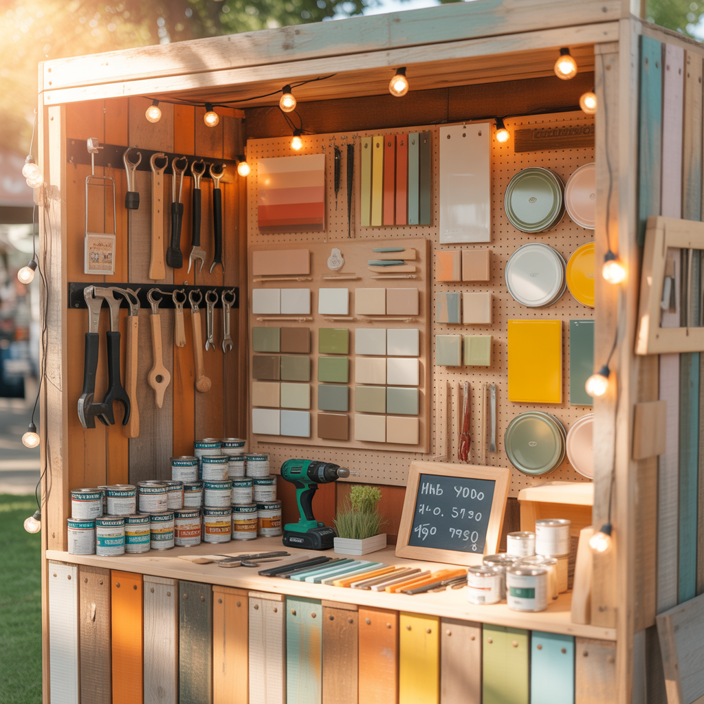 creative vendor booth display