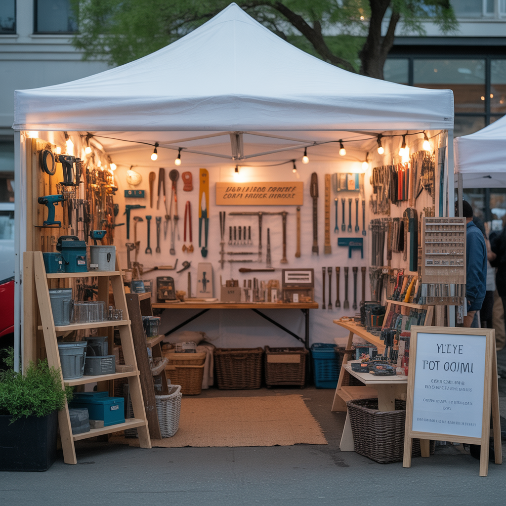 creative vendor booth display