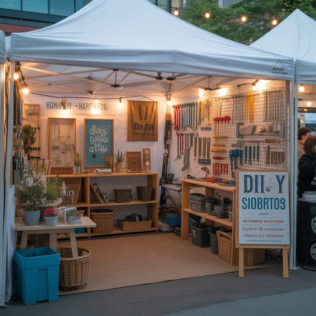 creative vendor booth display