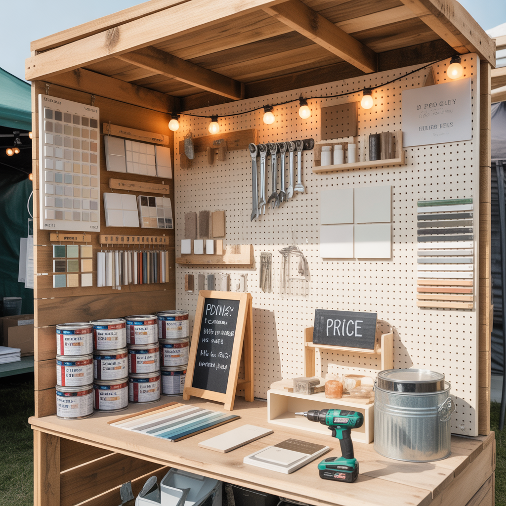 creative vendor booth display