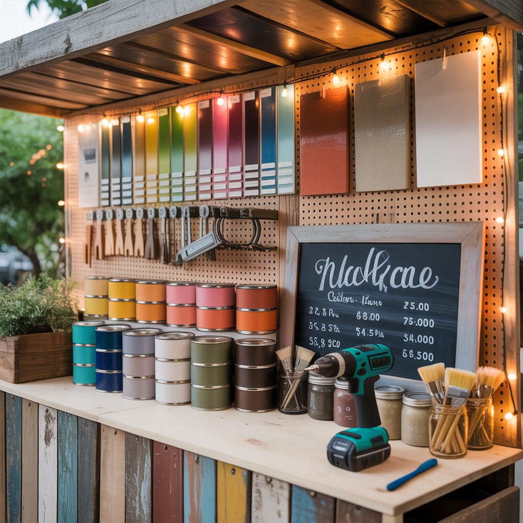 creative vendor booth display