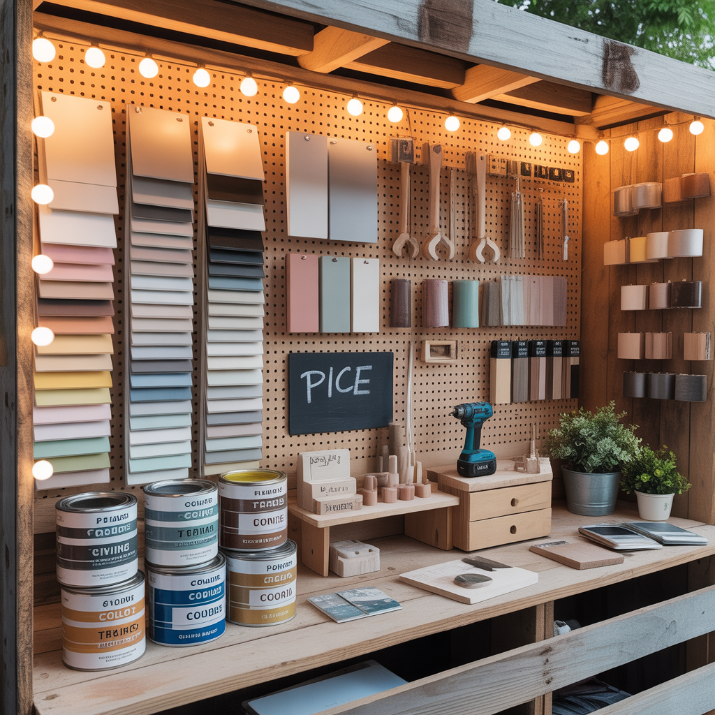 creative vendor booth display