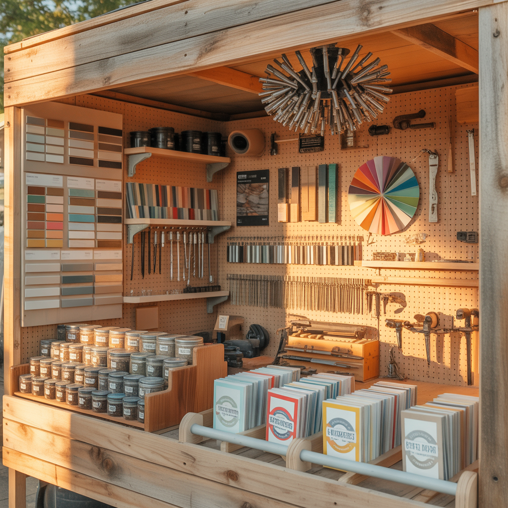 creative vendor booth display