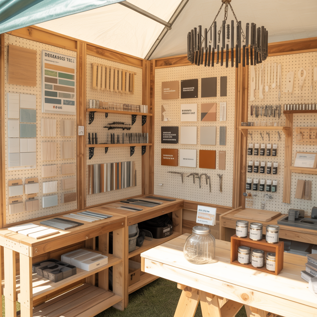 creative vendor booth display