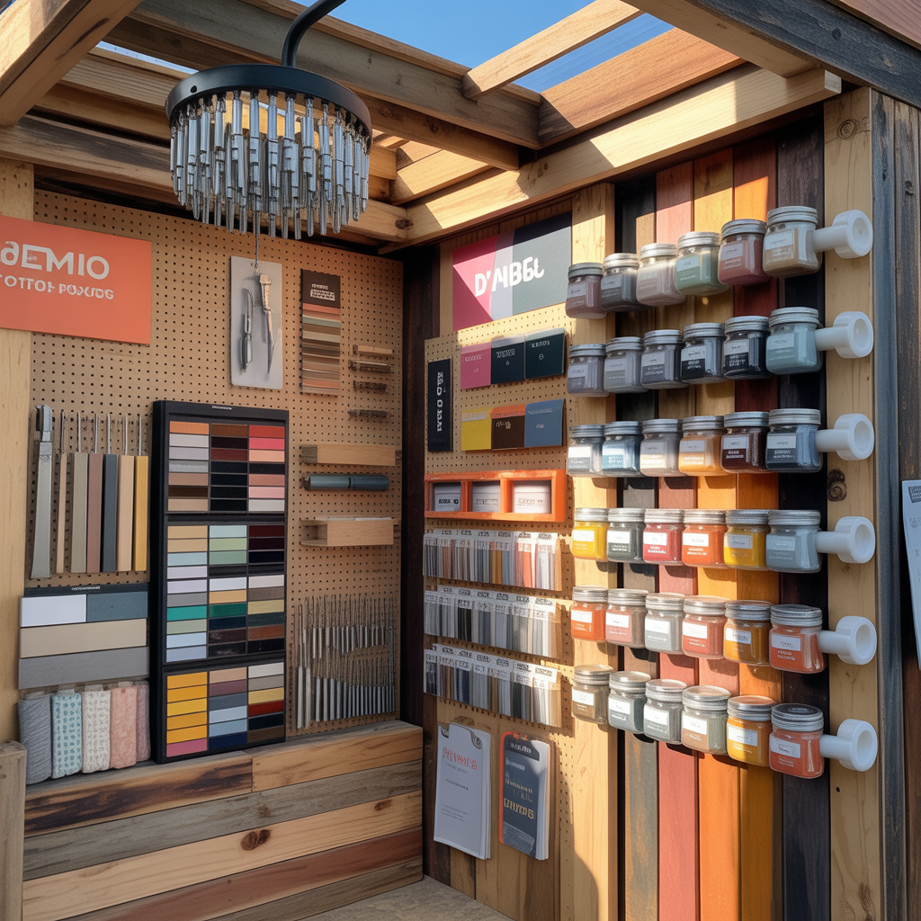 creative vendor booth display