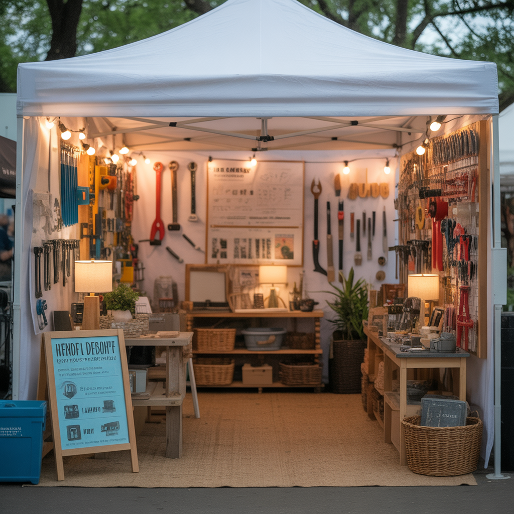 creative vendor booth display