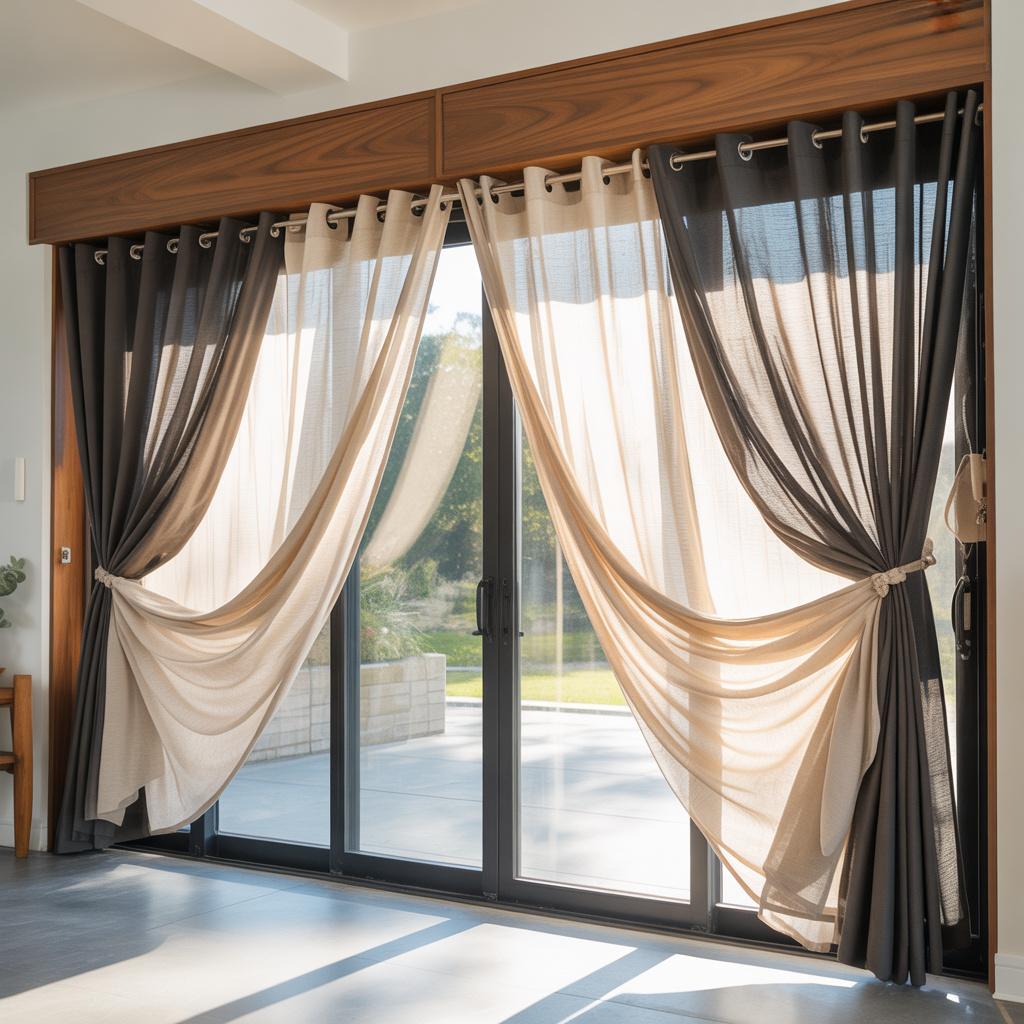 curtain ideas for sliding glass patio doors