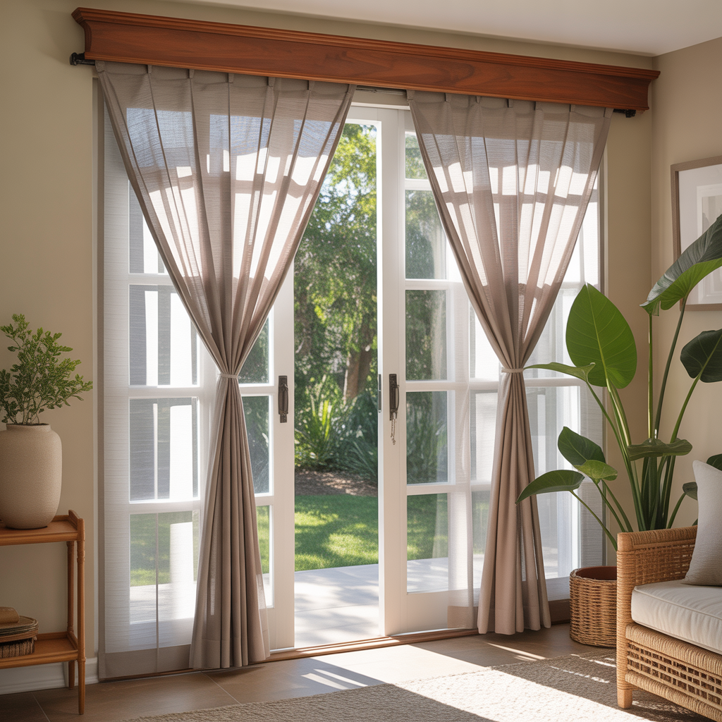 curtain ideas for sliding glass patio doors