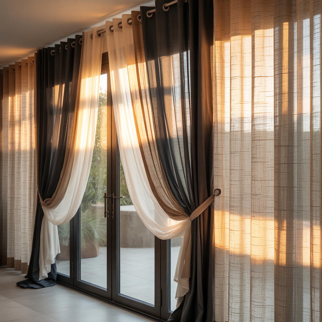 curtain ideas for sliding glass patio doors