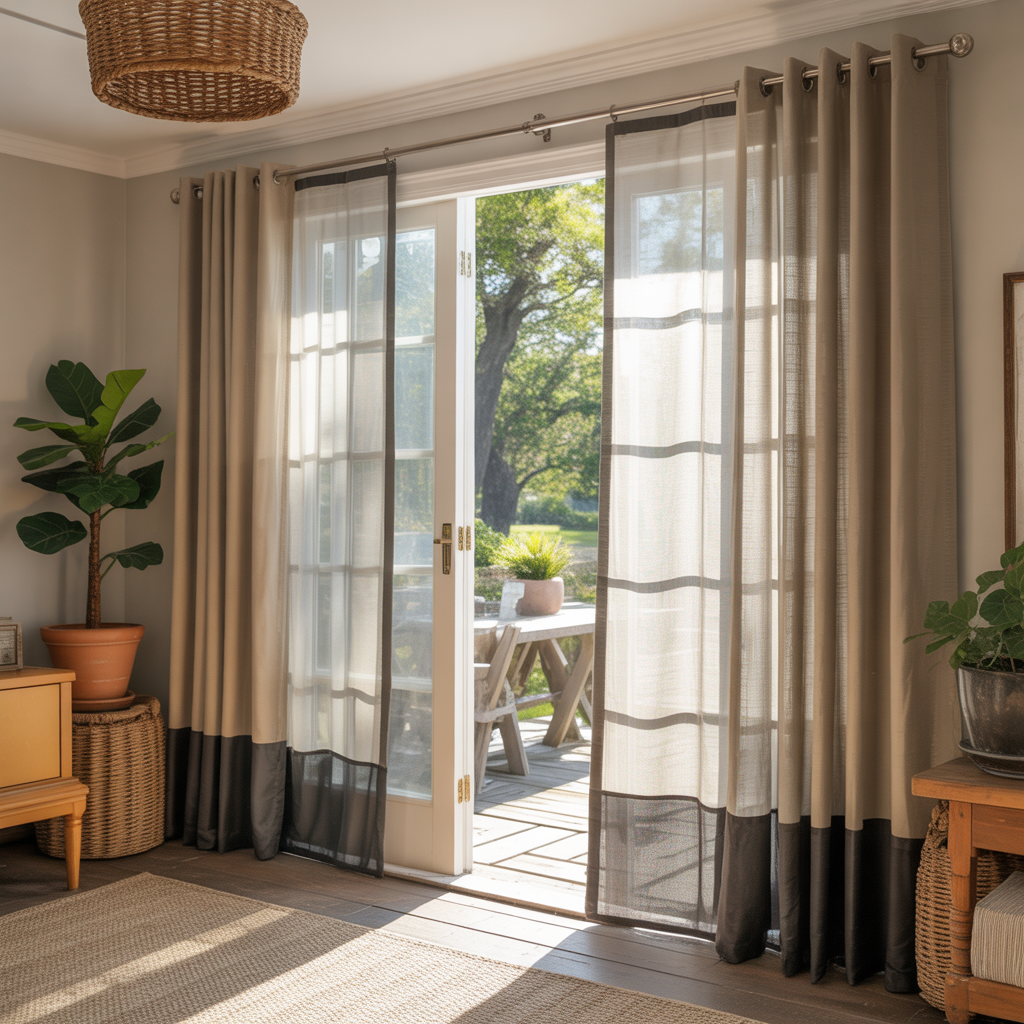 curtain ideas for sliding glass patio doors