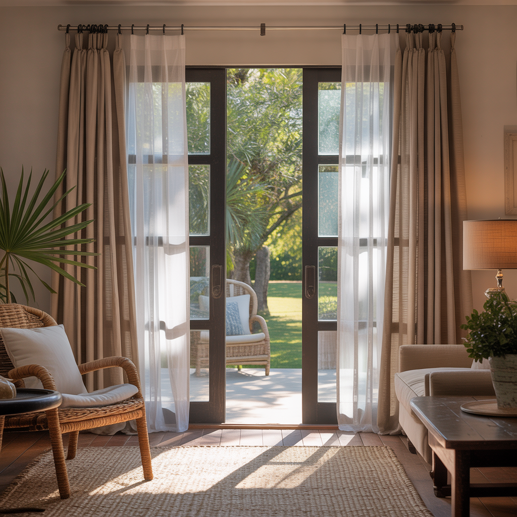 curtain ideas for sliding glass patio doors
