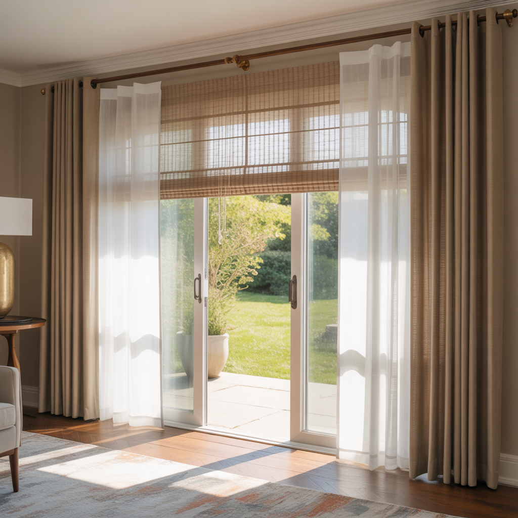 curtain ideas for sliding glass patio doors
