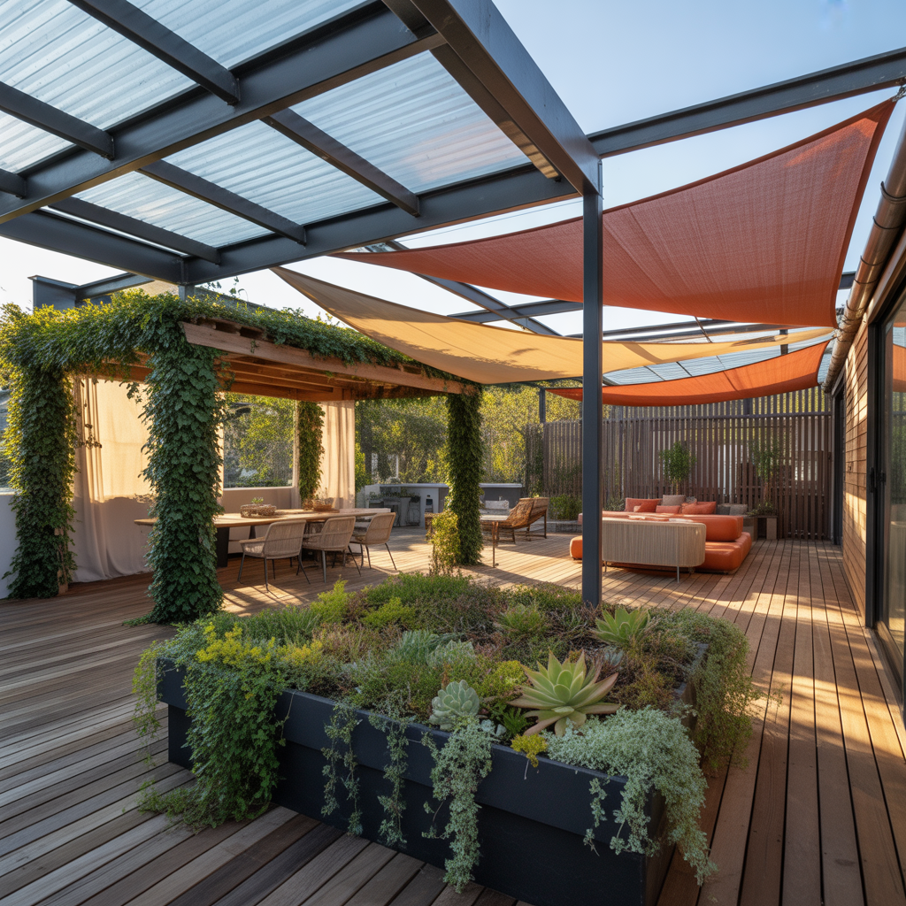 deck roof covering ideas