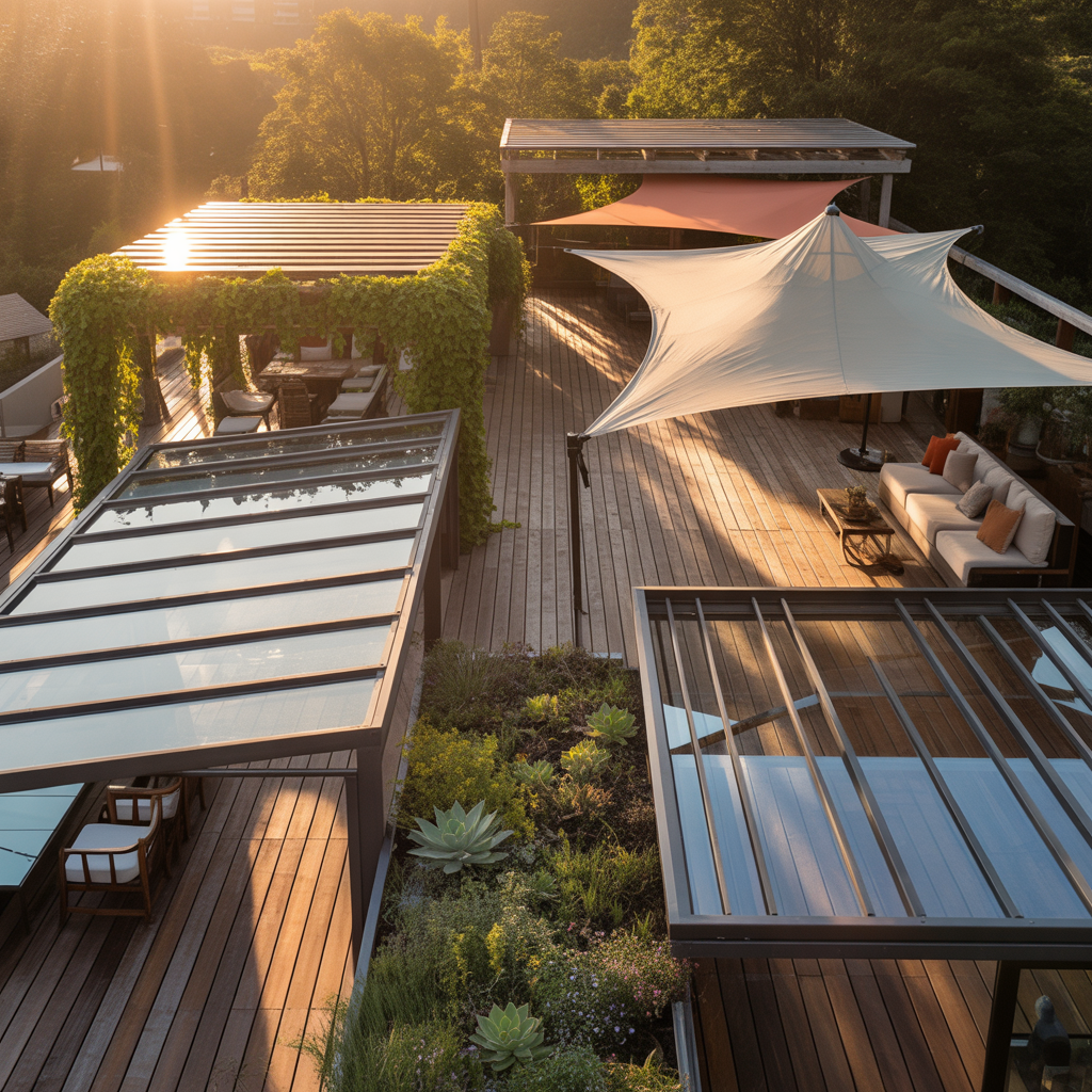deck roof covering ideas