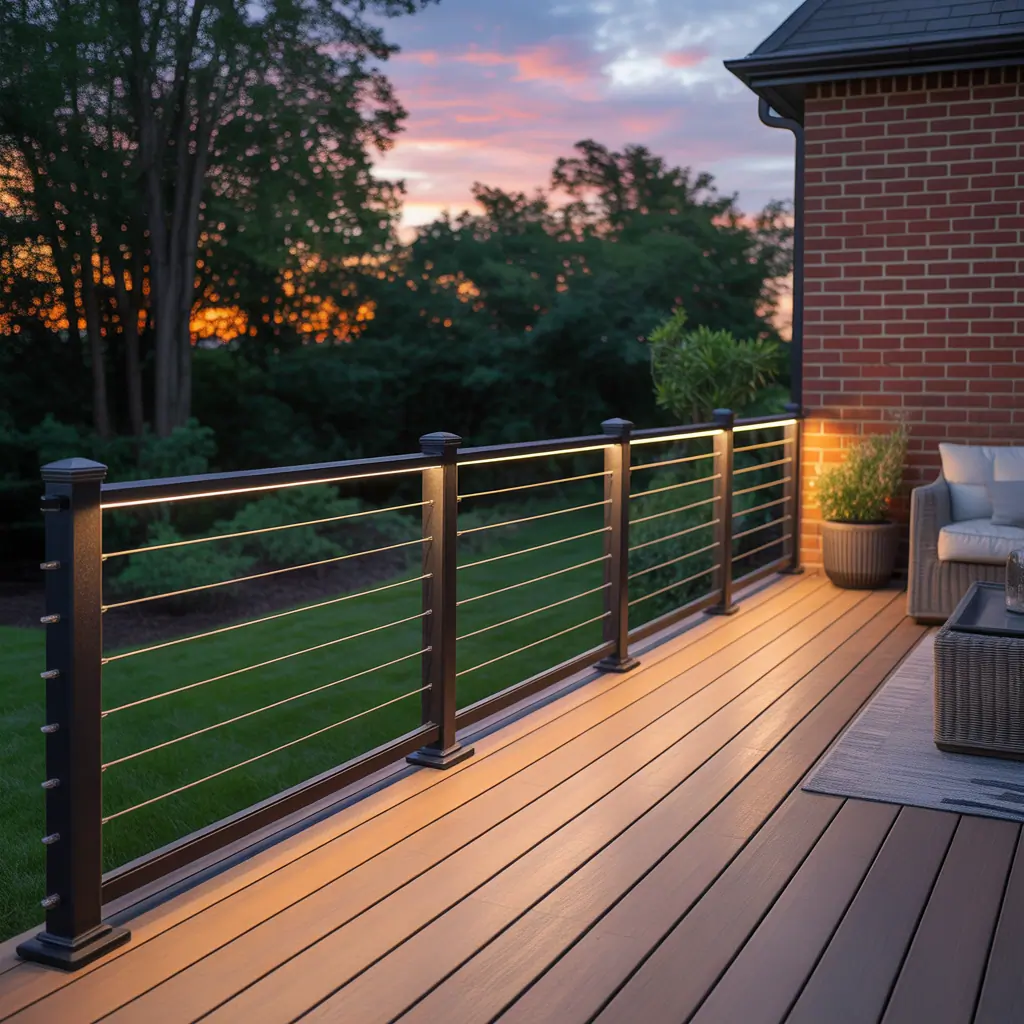 deck with black railing ideas