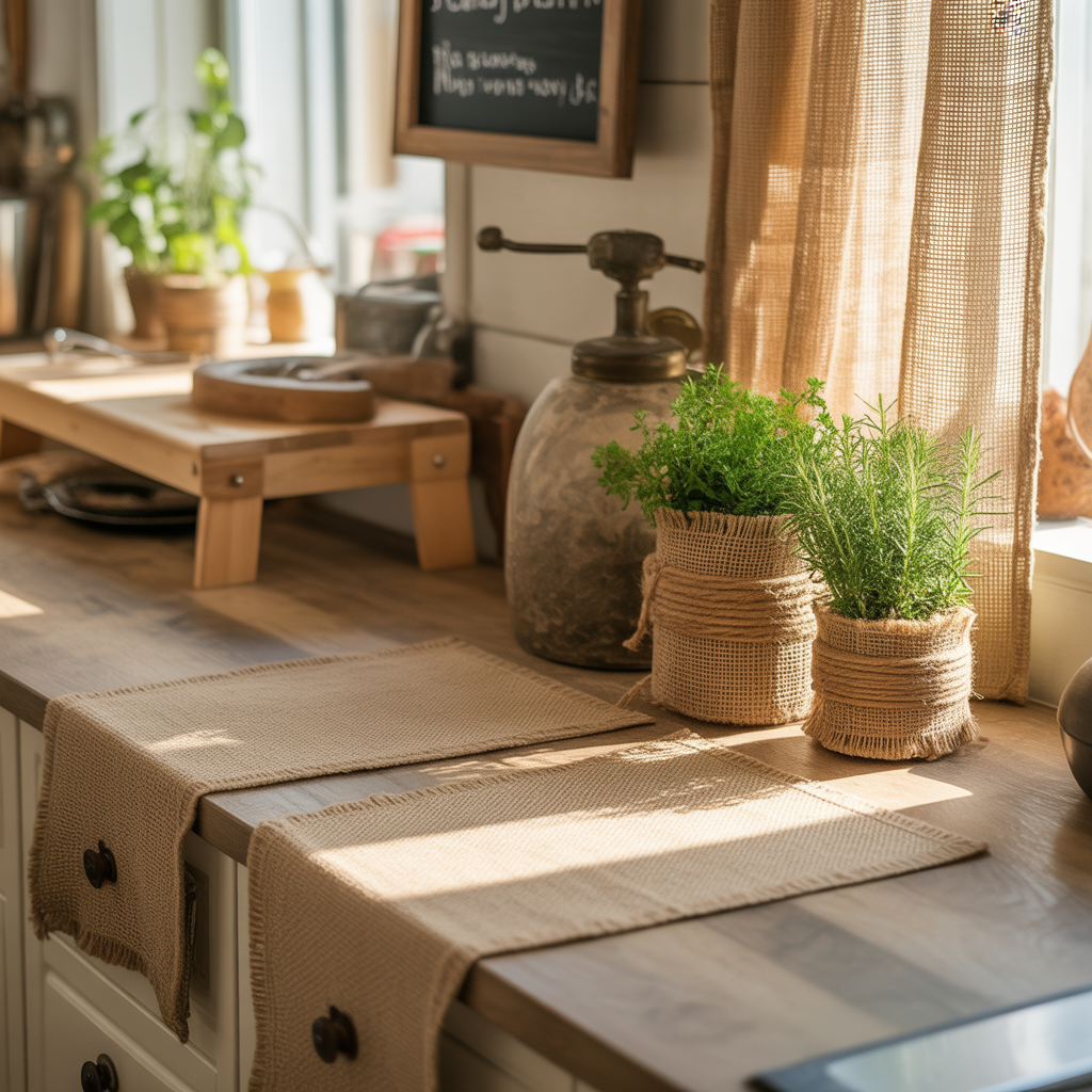decor ideas burlap