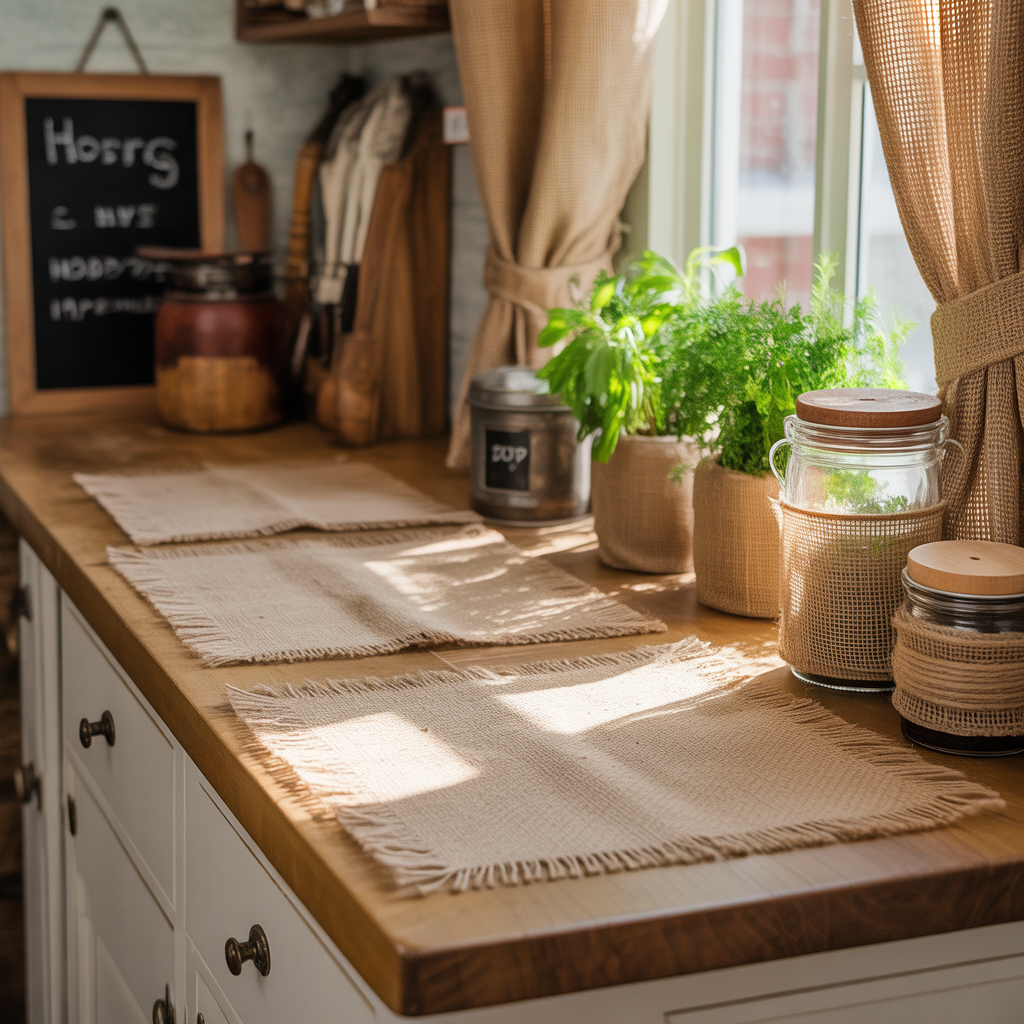 decor ideas burlap