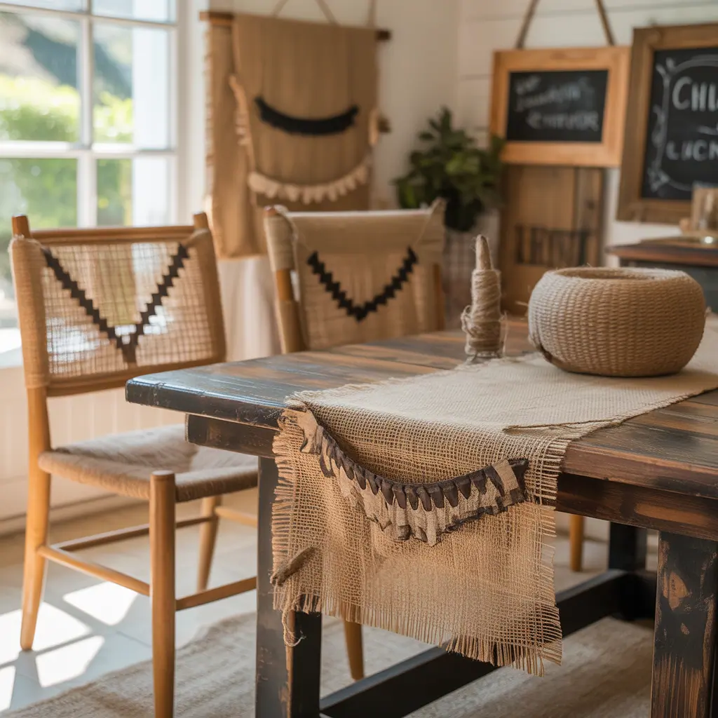 decor ideas burlap