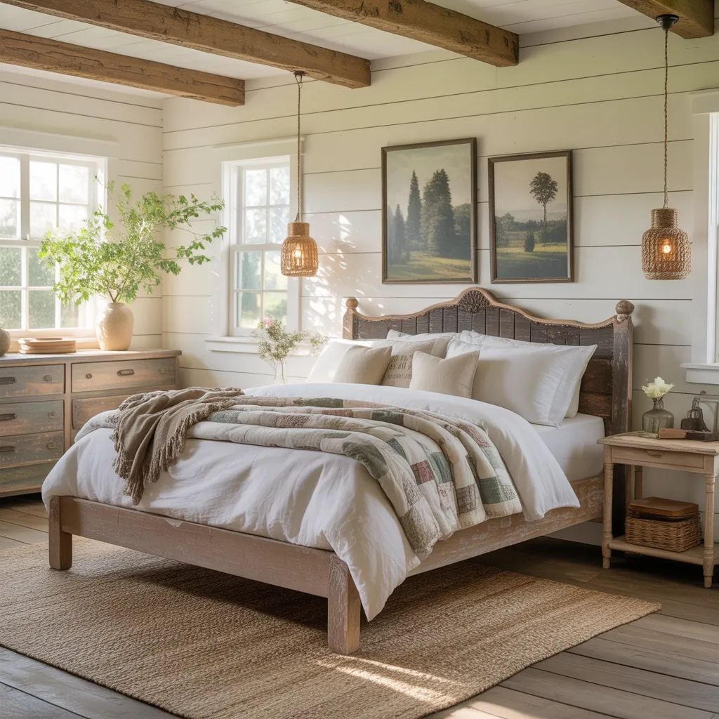 decor ideas farmhouse bedroom