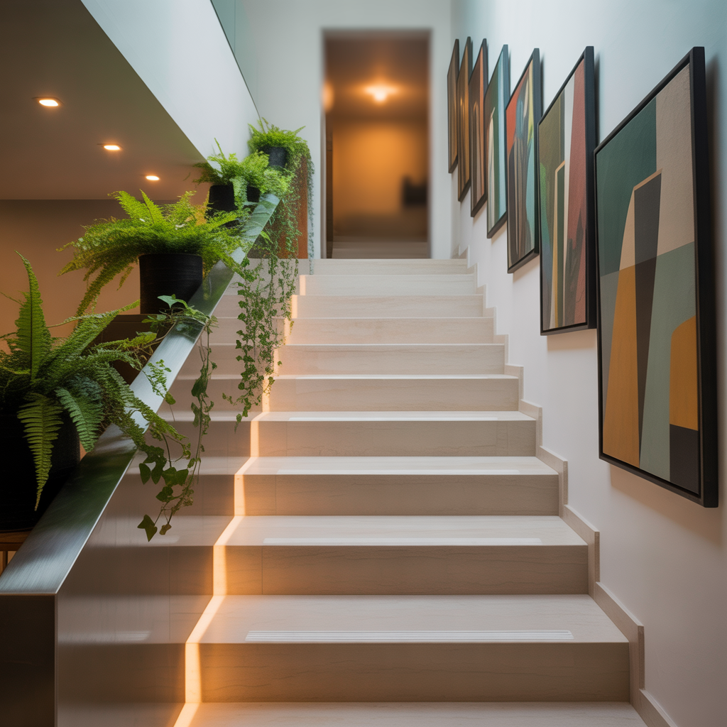 decor ideas for staircase