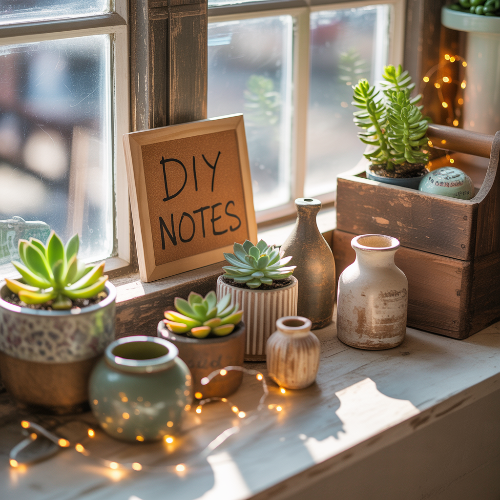 decor ideas for window sill