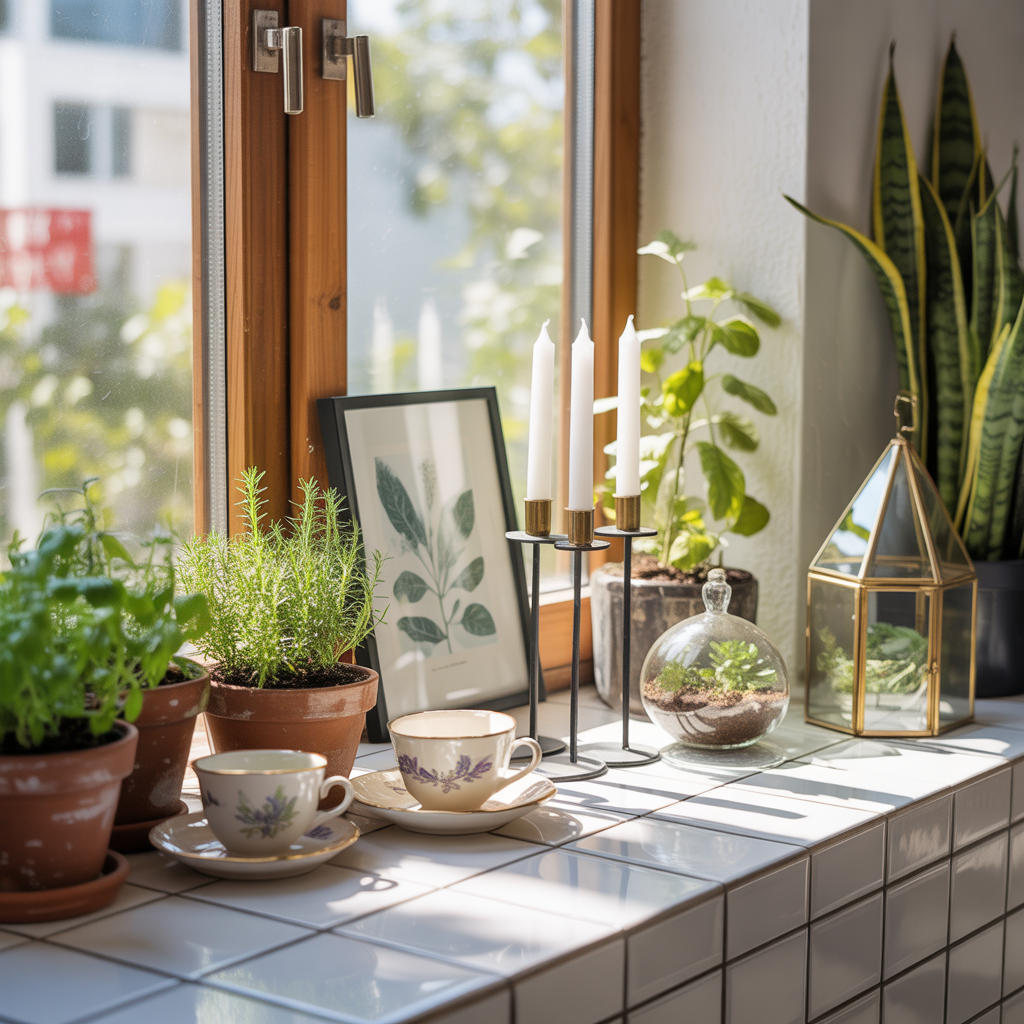 decor ideas for window sill