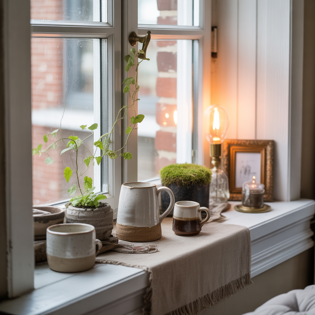 decor ideas for window sill