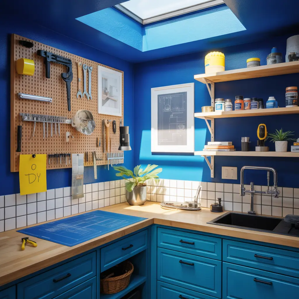 decorating ideas blue yellow