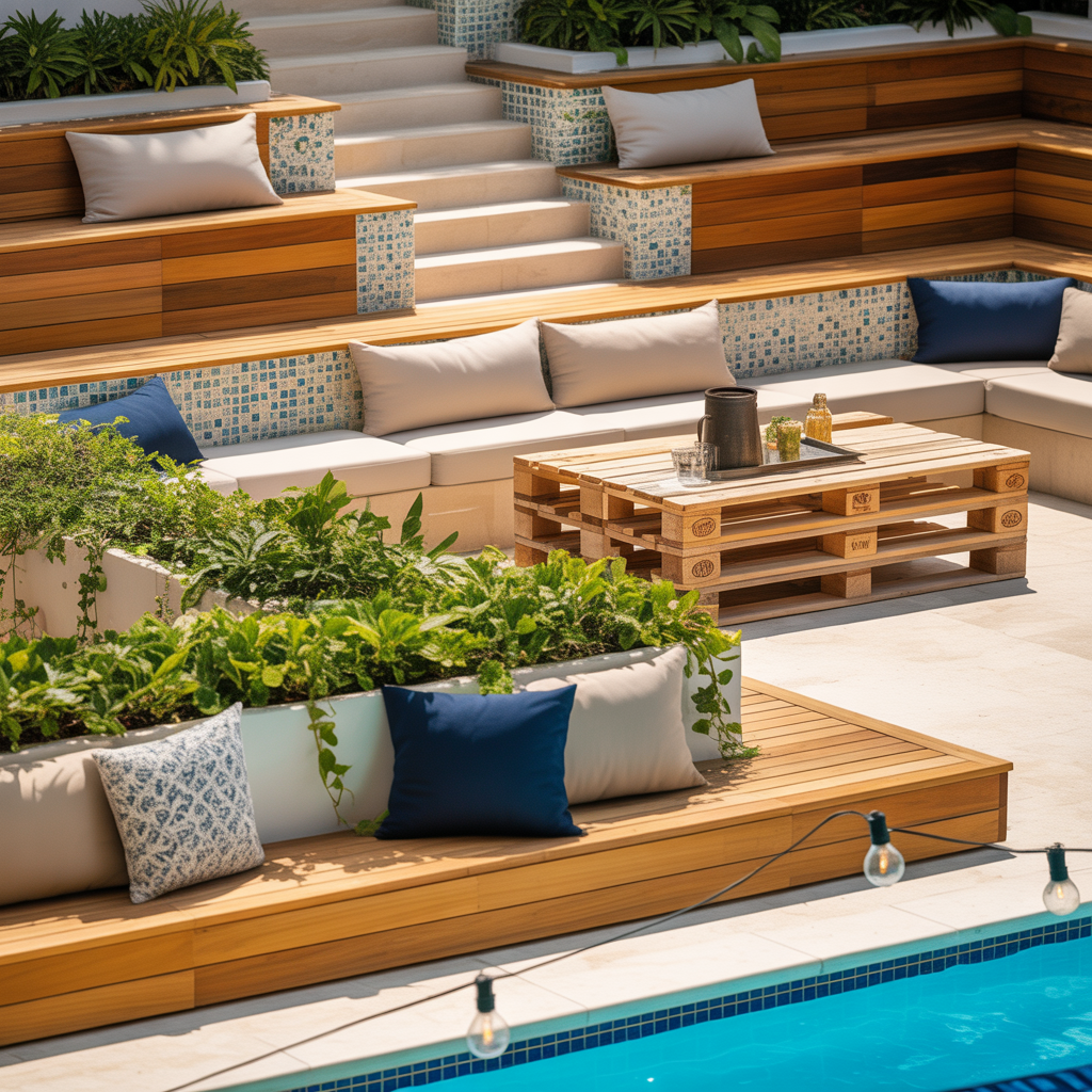 decorating ideas pool deck
