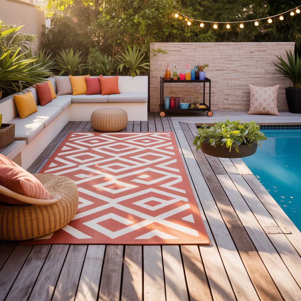 decorating ideas pool deck