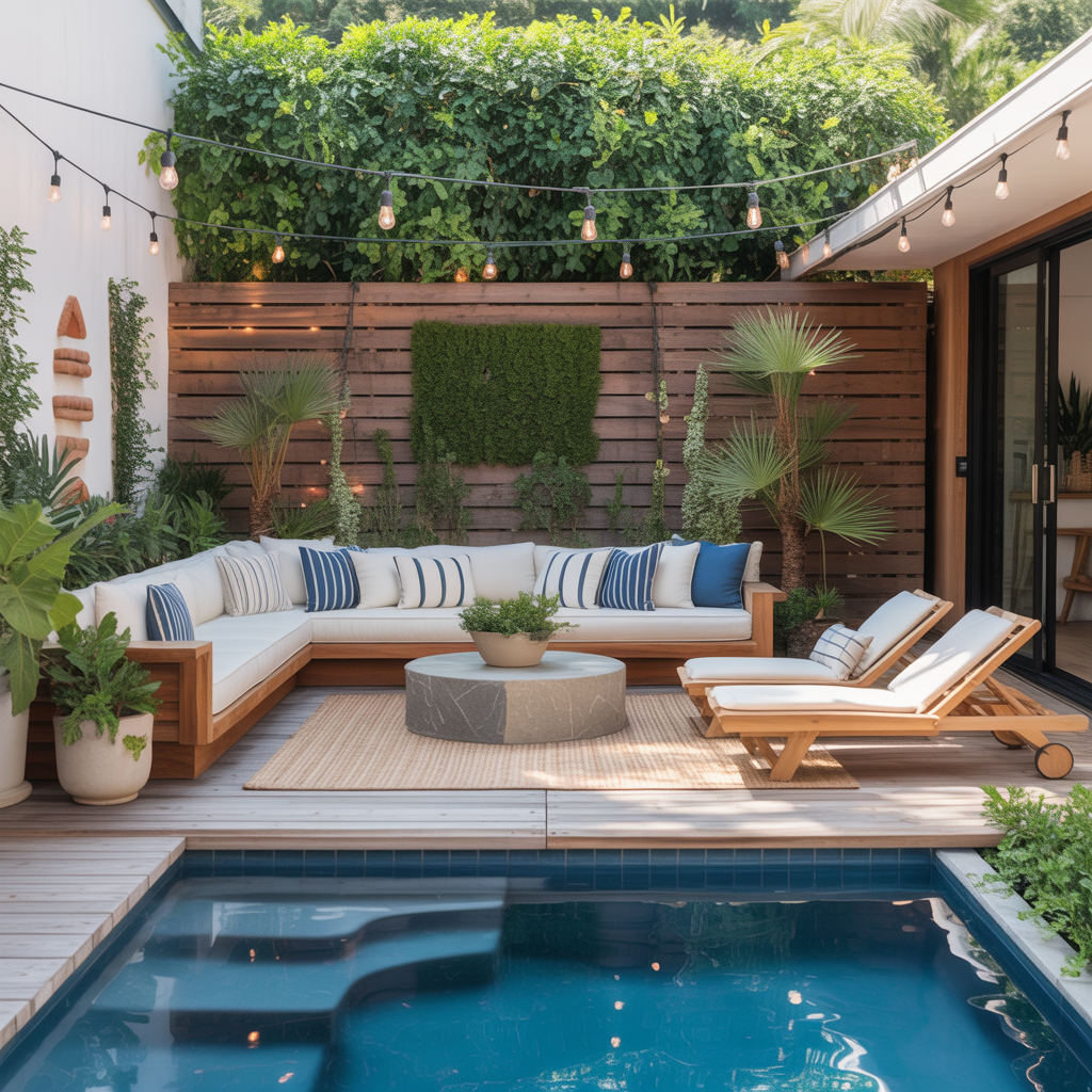 decorating ideas pool deck