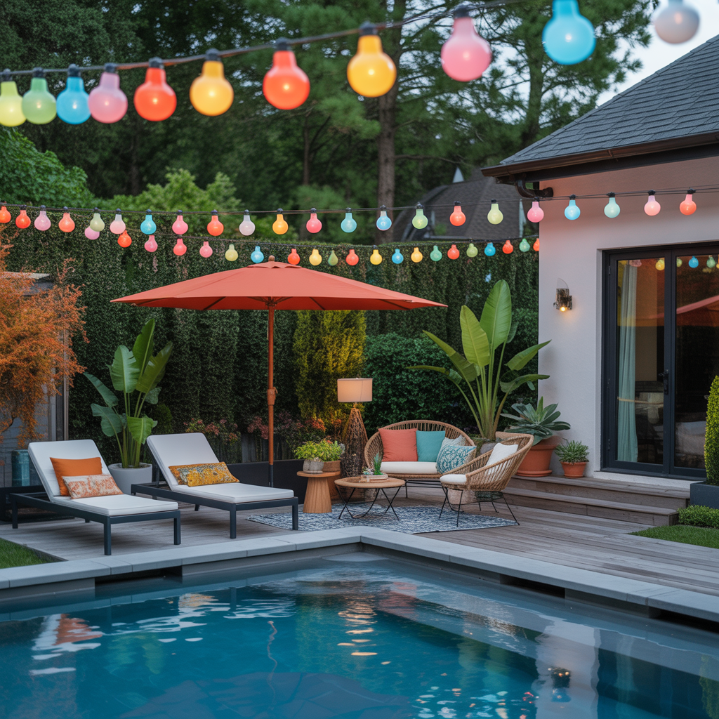 decorating ideas pool patio