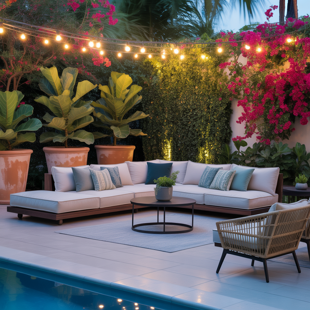 decorating ideas pool patio