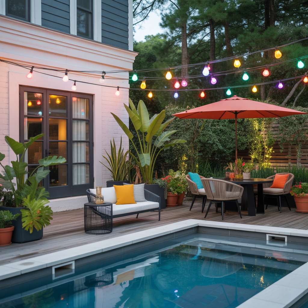 decorating ideas pool patio