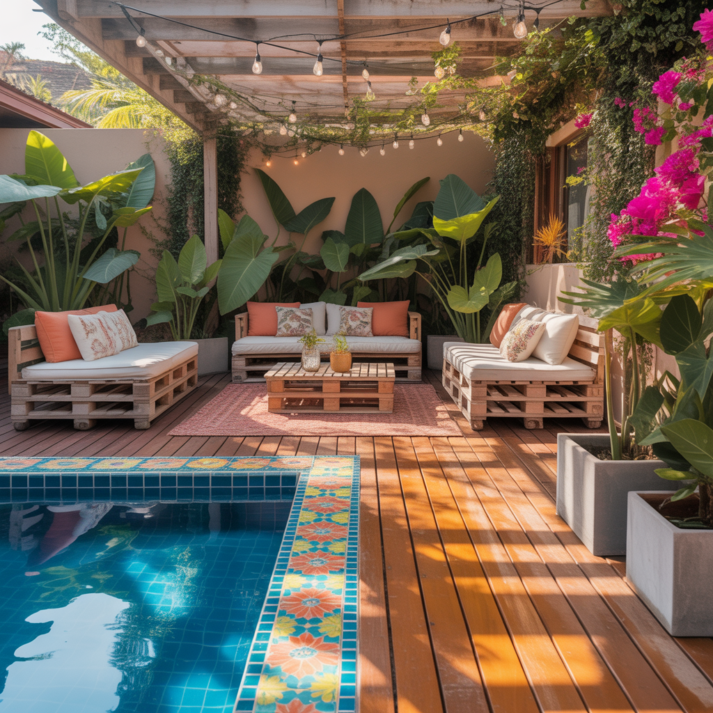decorating ideas pool patio