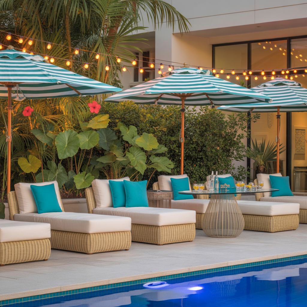 decorating ideas pool patio